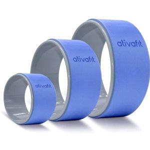 Set of 3 nesting Yoga Wheels / foam rollers - purple